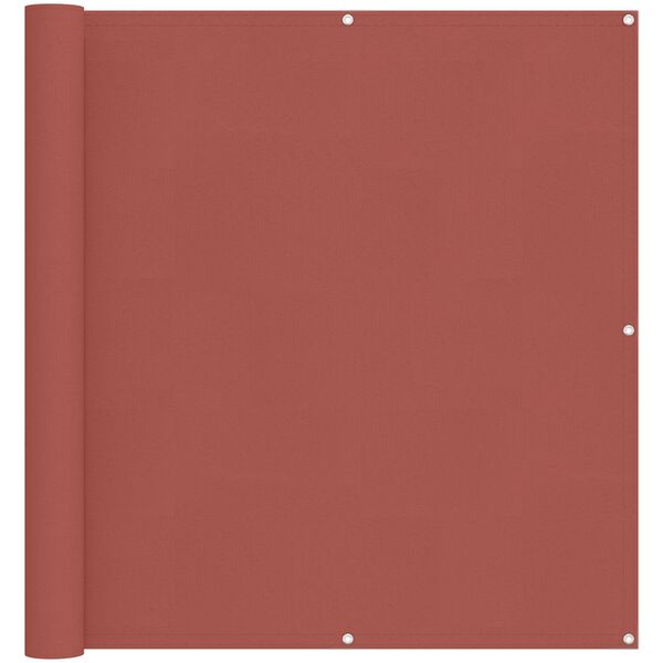 vidaXL Balkong Sk&auml;rm Terracotta 110 x 300 cm Oxford Tyg