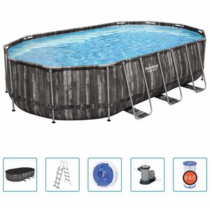 Bestway Poolset Power Steel oval 610x366x122 cm
