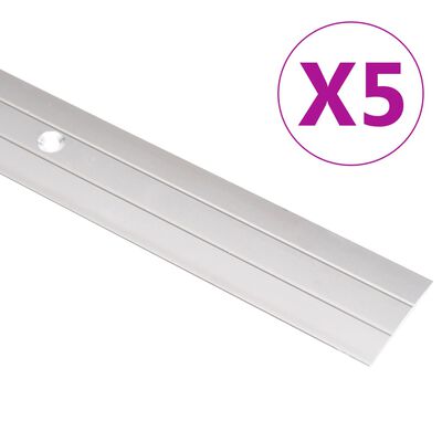 vidaXL Golvprofiler 5 st aluminium 134 cm guld