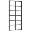 vidaXL Skjutd&ouml;rr med beslagset ESG glas och aluminium 90x205 cm