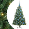 vidaXL Plast Hingad Julgran Gr&ouml;n 120 cm PVC och metall