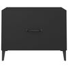 vidaXL Soffbord med metallben 2 st svart 50x50x40 cm