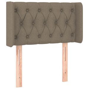 vidaXL S&auml;nggavel med kanter taupe 83x16x78/88 cm tyg