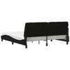 vidaXL Bed with Mattress Black 180x200 cm Fabric