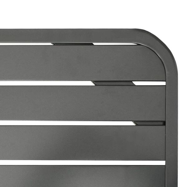 vidaXL Trädgårdsbord mörkgrå 180x83x72 cm stål