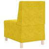 vidaXL Modulsofa utan armst&ouml;d 3 pcs Gul 55 x 74 x 82 cm Sammet
