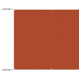 vidaXL Markis vertikal terrakotta 60x1000 cm oxfordtyg