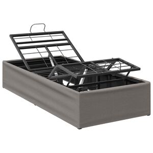 vidaXL Elektrisk Justerbar S&auml;ng Ram Taupe 200 x 80 x 33,5 cm St&aring;l