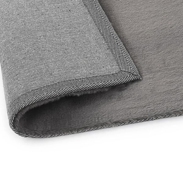 vidaXL Matta 80x150 cm konstp&auml;ls m&ouml;rkgr&aring;