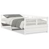 vidaXL Dagb&auml;dd utan madrass vit 90x200 cm massiv furu