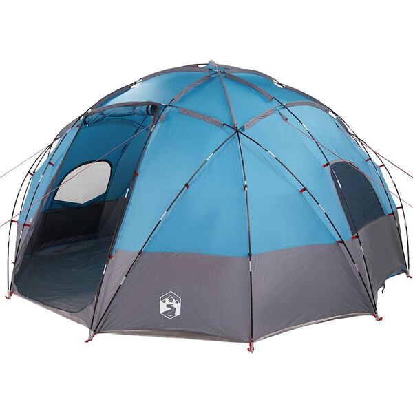 vidaXL Campingtält med tak Blå 475 x 475 x 235 cm Polyester