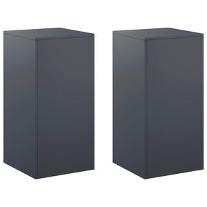 vidaXL V&auml;xtst&auml;ll 2 pcs Antracit 40 x 40 x 80 cm Galvaniserat st&aring;l