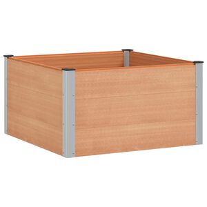 vidaXL Upph&ouml;jd odlingsl&aring;da Brun 100 x 100 x 54 cm