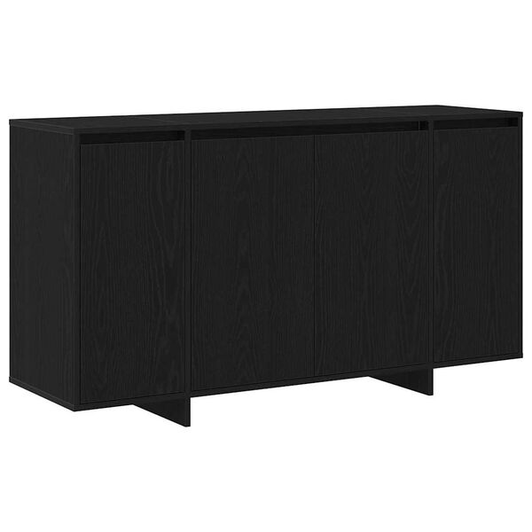 vidaXL Sideboard Svart Ek 135 x 41 x 75 cm Konstruerat tr&auml;