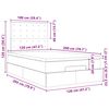 vidaXL Ottoman s&auml;ngram med madrass bl&aring; 120x200 cm tyg