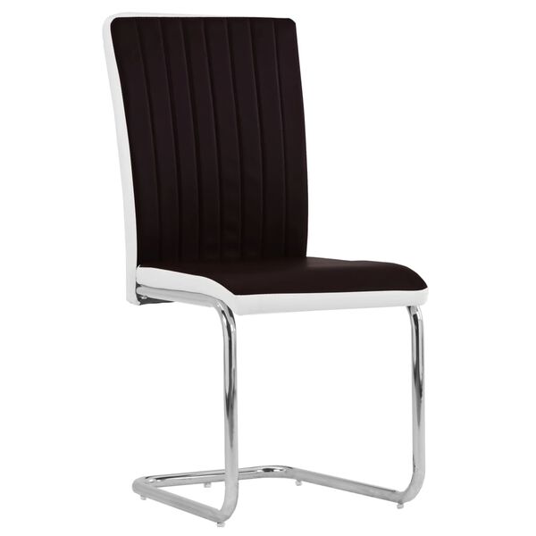 vidaXL Frib&auml;rande matstolar 2 st brun konstl&auml;der