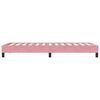 vidaXL S&auml;ngram utan madrass rosa 90x210 cm sammet