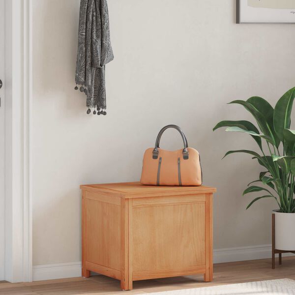 vidaXL F&ouml;rvaringsl&aring;da Naturf&auml;rg 50 x 45 x 45 cm Konstruerat tr&auml; och ek