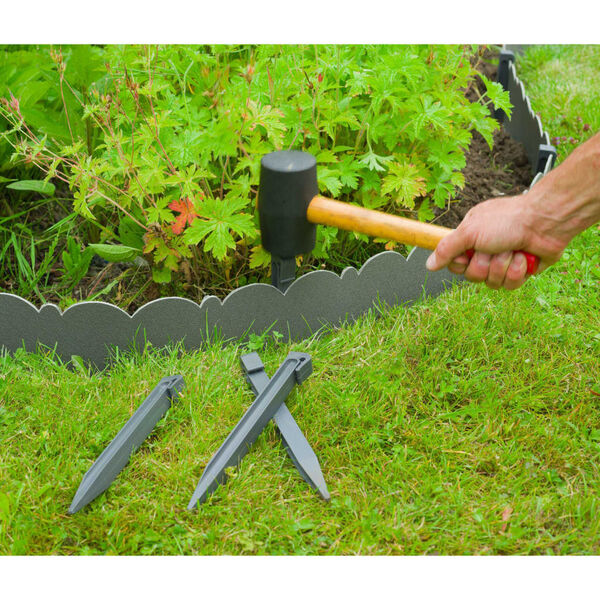 Nature Dekorativ rabattkant 0,13x12 m 3 mm grå