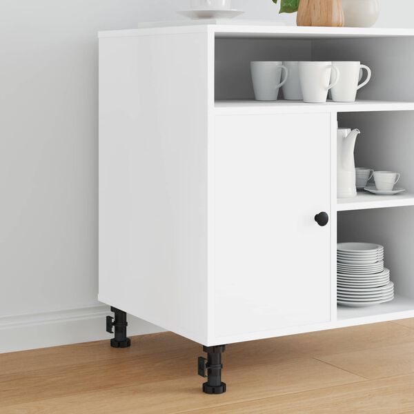 vidaXL M&ouml;belf&ouml;tter Justerbar 2 pcs Svart 46 x 46 x 128 mm PP