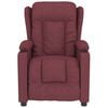 vidaXL Massagefåtölj vinröd tyg