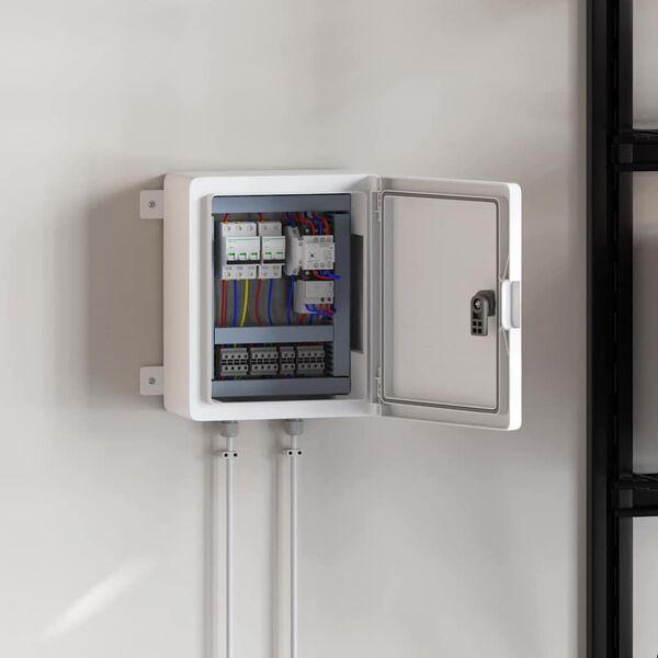 vidaXL Kontrollsk&aring;p Gr&aring; 47 x 20 x 60 cm ABS Plast