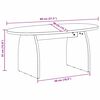 vidaXL Kaffeebord Vaxbrun 80 x 40 x 35 cm Massiv furu