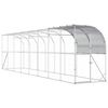 vidaXL H&ouml;nshus mot V&auml;gg Silver 800 x 150 x 215 cm Galvaniserat st&aring;l