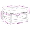 vidaXL Fotpallar med dynor för trädgården 2 st impregnerad furu