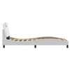 vidaXL Bed Frame "Viana" with LED without Mattress White 90x200 cm