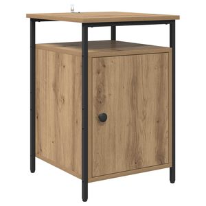 vidaXL Nattduksbord Artisan Ek 40 x 42 x 60cm Konstruerat tr&auml;