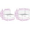 vidaXL Utomhussoffset 6 pcs Naturf&auml;rg Massivt Akaciatr&auml;