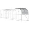 vidaXL H&ouml;nshus mot V&auml;gg Silver 1000 x 100 x 215 cm Galvaniserat st&aring;l