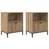 vidaXL Nattduksbord 2 pcs artisan ek 49 x 36 x 61 cm Konstruerat tr&auml;