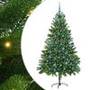 vidaXL Julgran med 300 LED-lampor med stativ Gr&ouml;n 180 cm PE