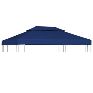 vidaXL Paviljongtak med ventilering 310 g/m&sup2; 4x3 m bl&aring;