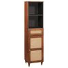 vidaXL Sideboard med l&aring;da Brun 38 x 33,5 x 160 cm Massivt mangotr&auml;