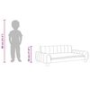 vidaXL Barnsoffa svart 90x53x30 cm konstl&auml;der