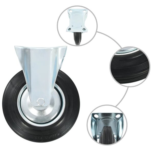 vidaXL Hjul 24 st 200 mm