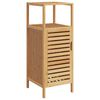 vidaXL Badrumssk&aring;p med hylla 36x33x87 cm bambu