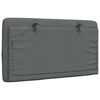vidaXL Headboard Cushion Dark Grey 90 cm Fabric