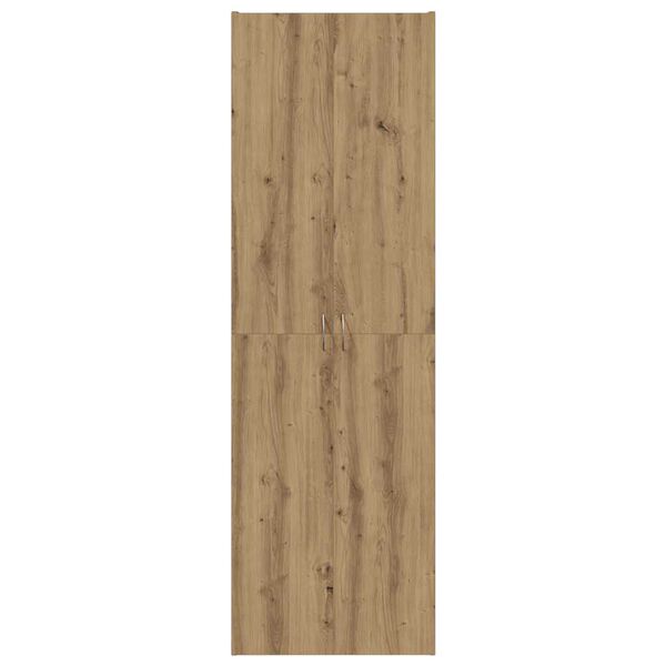 vidaXL Högskåp artisan ek 60x32x190 cm konstruerat trä