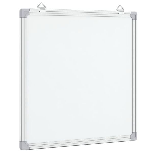 vidaXL Magnetisk whiteboard 60x60x1,7 cm aluminium