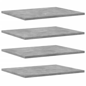 vidaXL Hyllplan 8 st betonggr&aring; 40x50x1,5 cm konstruerat tr&auml;