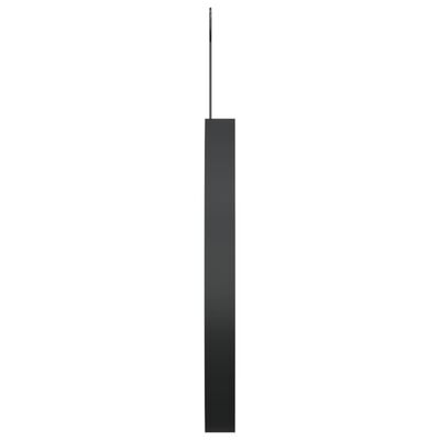 vidaXL Väggspegel med krok svart 30 cm