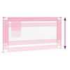 vidaXL Sängskena för barn rosa 160x25 cm tyg