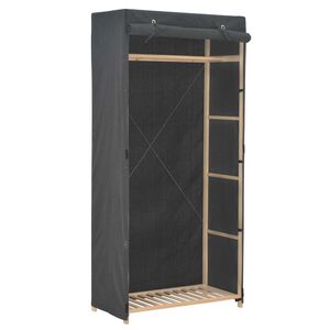 vidaXL Garderob 79x40x170 cm gr&aring; tyg