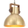 vidaXL H&auml;nglampa industriell 25 W m&auml;ssing rund 40 cm E27