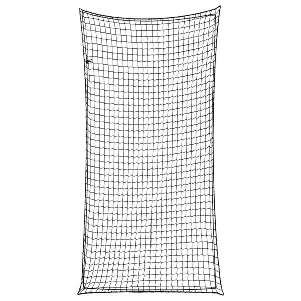 vidaXL Lastn&auml;t med elastiskt rep svart 4x2 m PP