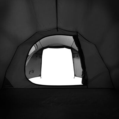 vidaXL Campingtält tunnel 2 personer vit mörkläggningstyg vattentätt